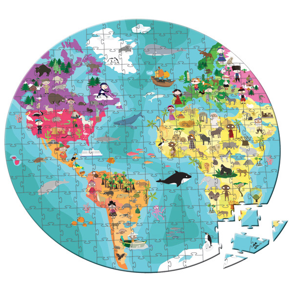 Mapa do mundo magnético  Crianças Brinquedos De Aprendizagem De
